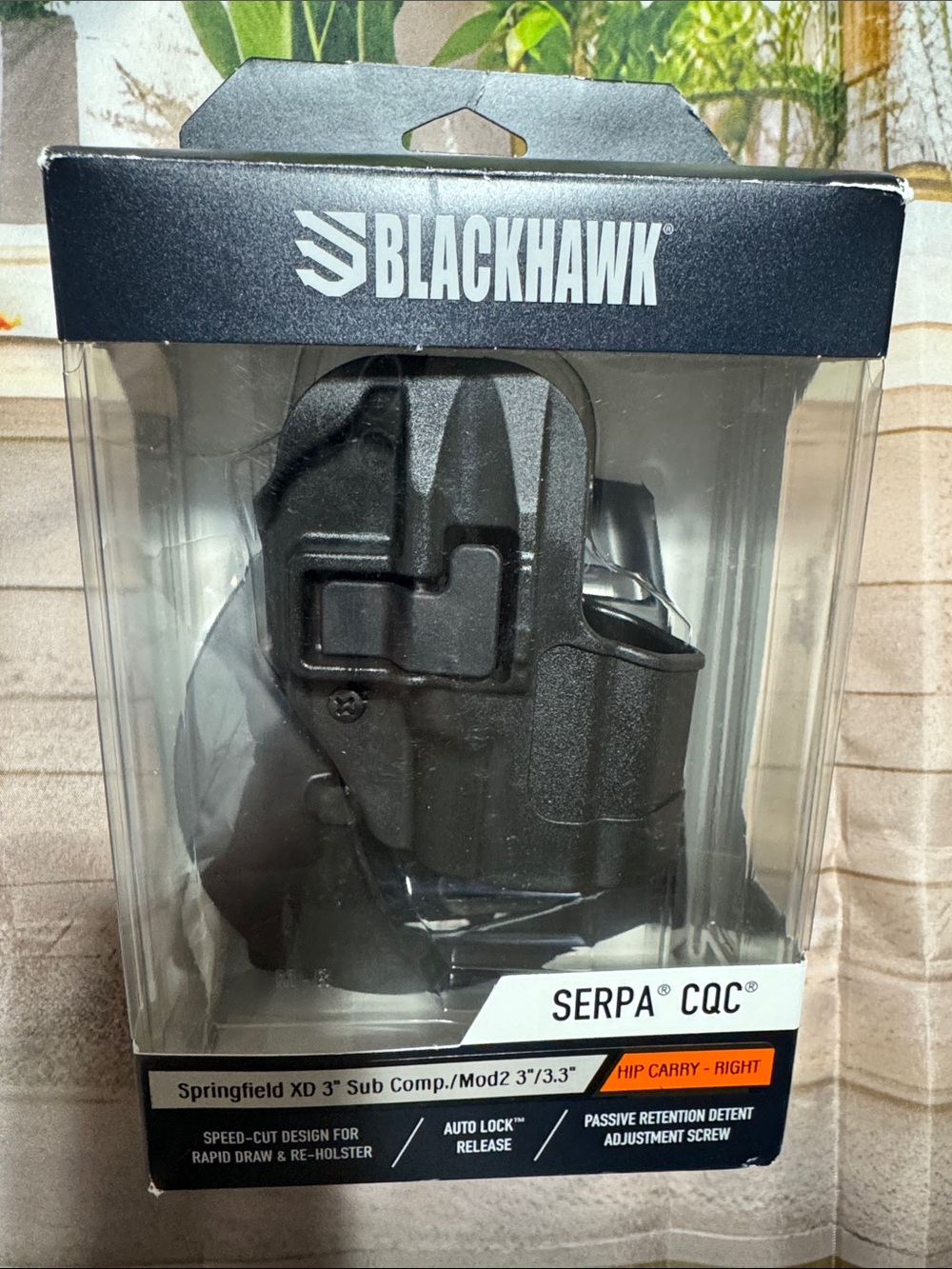 BLACKHAWK SERPA CQC Right-Hand  Hip Carry Holster for Springfield XD (Blackhawk)